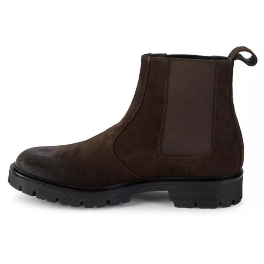 Good Man Brand Modern City Chelsea Lug Boot Dark Brown Size 16 Men's NIB Slip On
